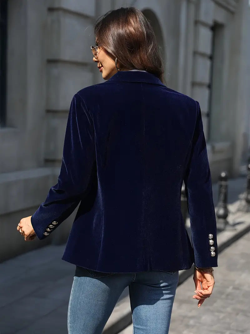 Stockholm Atelier™ - Elegant Velvet Blazer