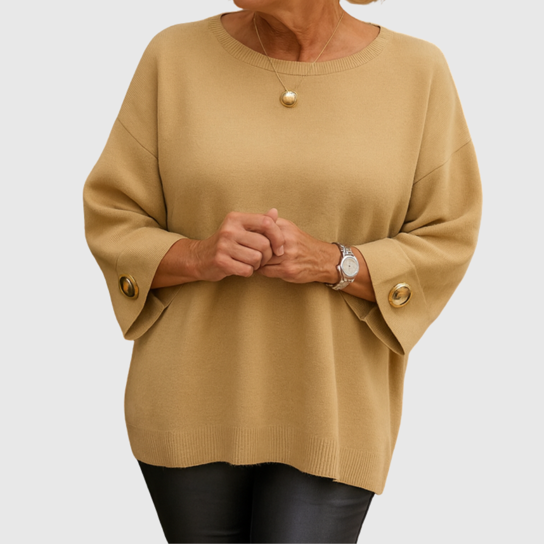 Sonja | Elegant blus med knapdetaljer
