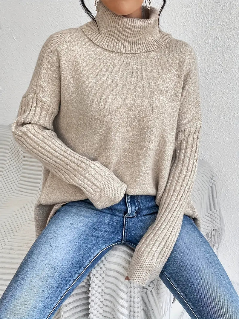 Herlina | Avslappnad polokrage-tröja