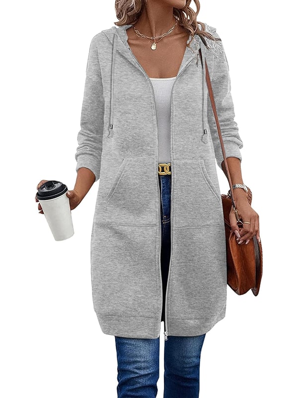 Dagmar - Luvtröja med dragkedja och långärmad design