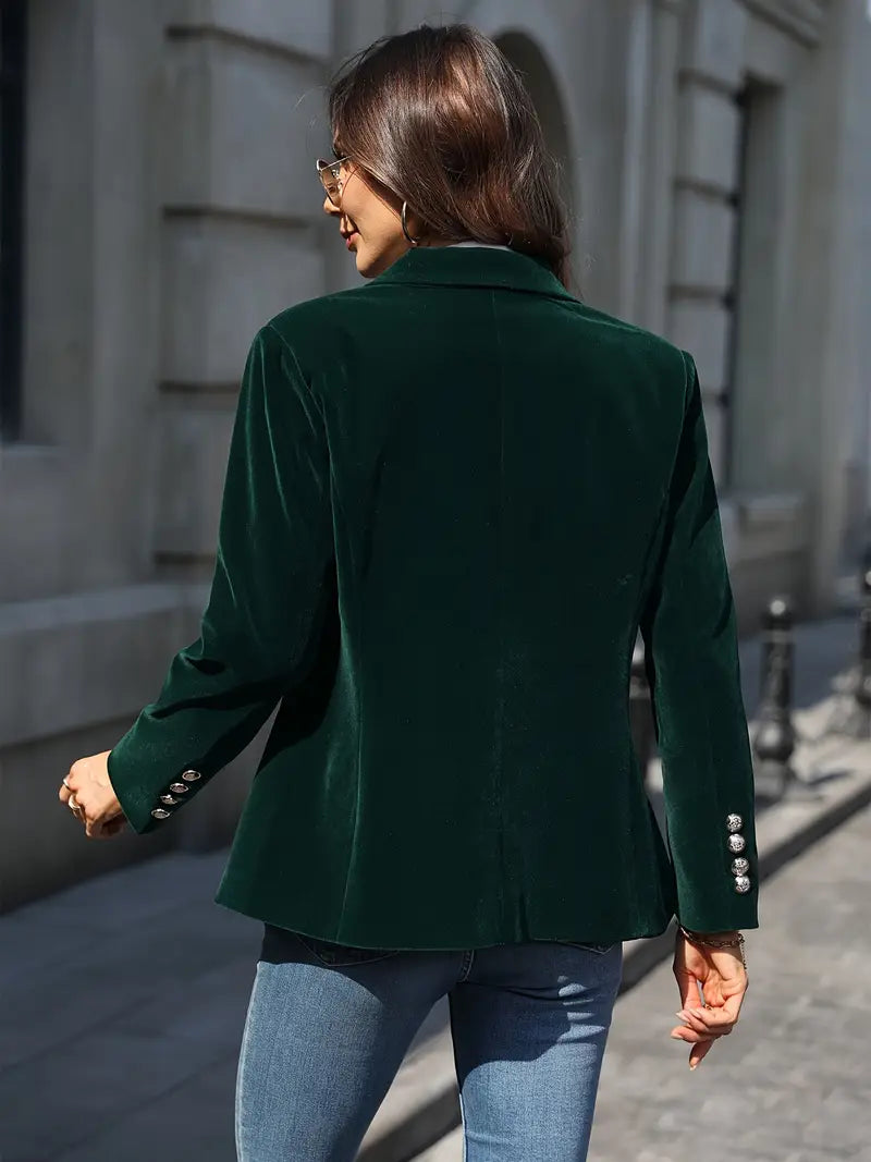 Stockholm Atelier™ - Elegant Velvet Blazer