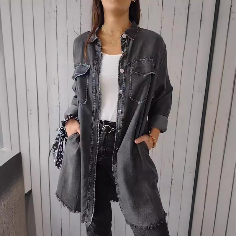 Stockholm Atelier™ - Trendy Oversized Denim Blazer