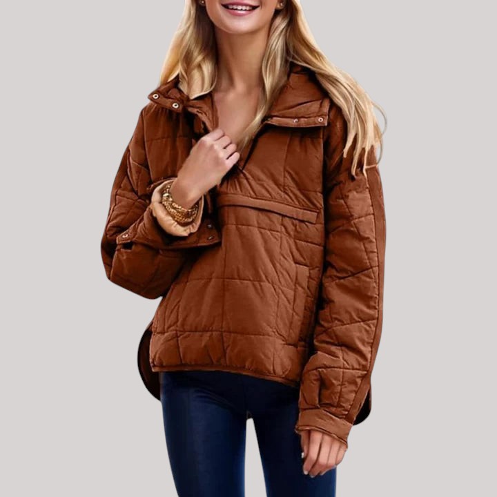 Ebella – Vattentät oversize hoodiejacka med huva