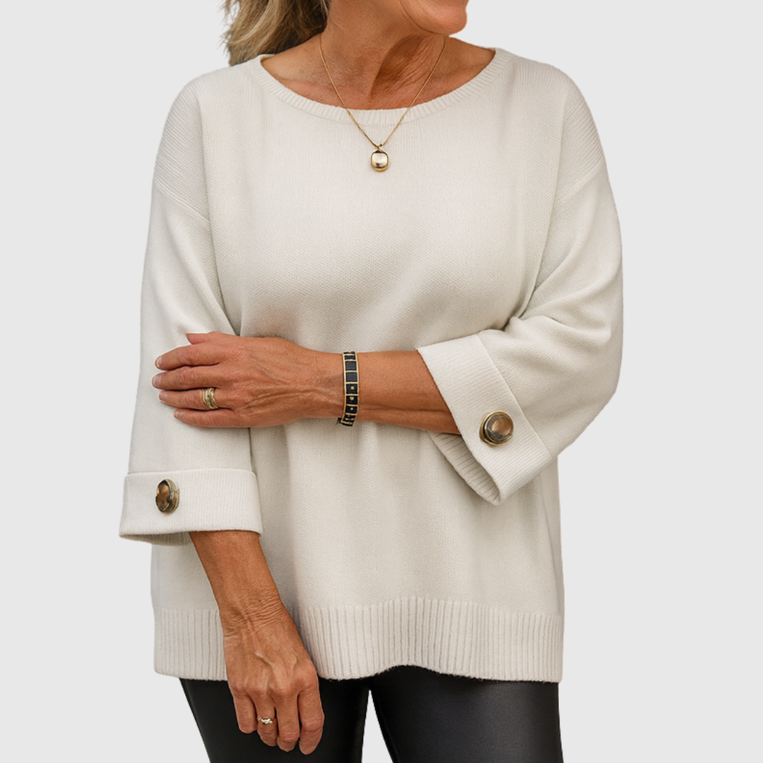 Sonja | Elegant blus med knapdetaljer