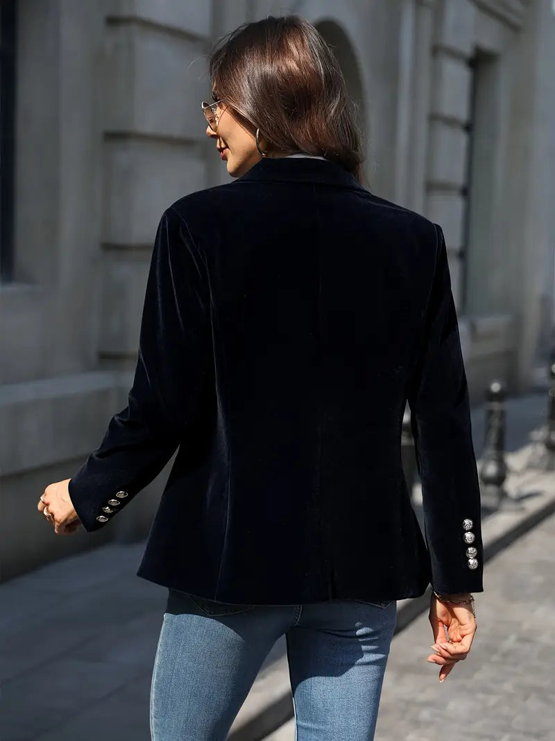 Stockholm Atelier™ - Elegant Velvet Blazer