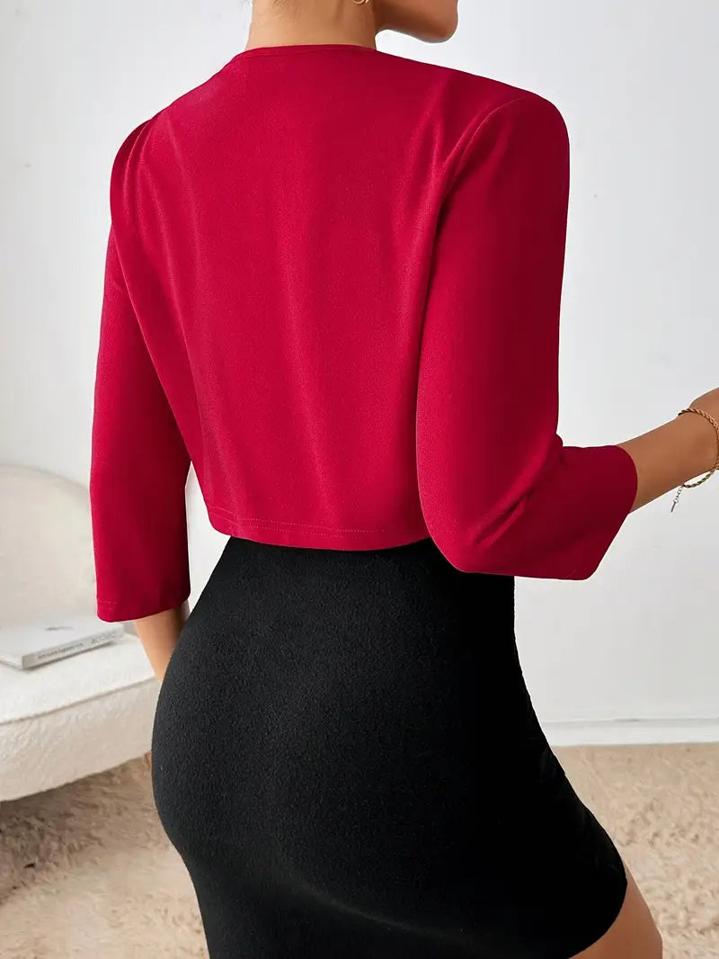 Stockholm Atelier™ - Stylish Pleated Collar Blazer