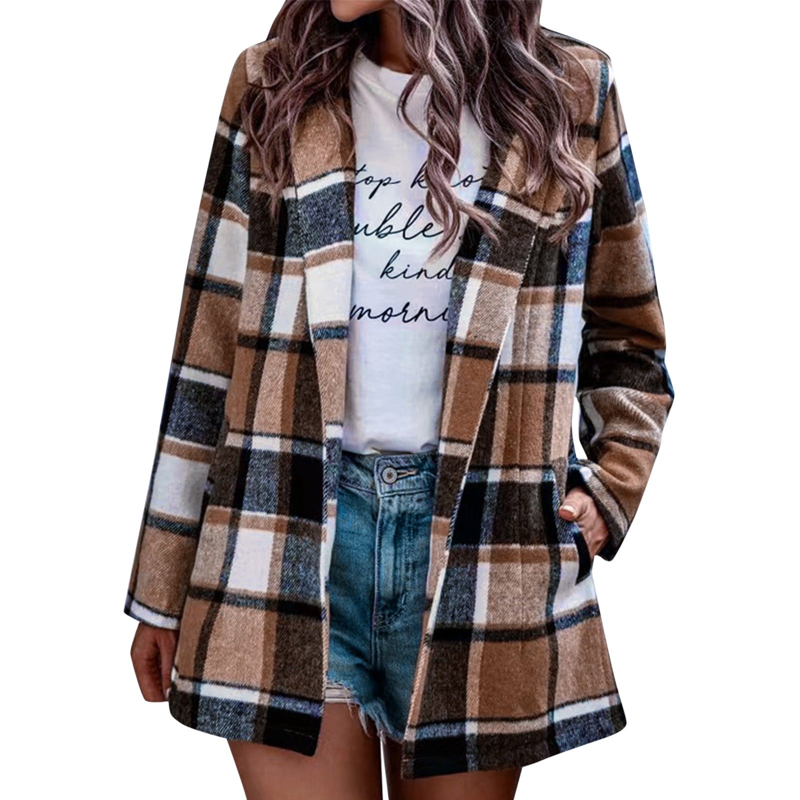 Stockholm Atelier™ - Vintage Plaid Blazer