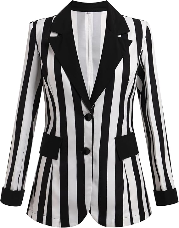 Stockholm Atelier™ - Elegant Striped Blazer