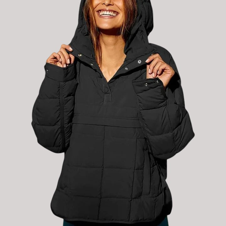 Ebella – Vattentät oversize hoodiejacka med huva