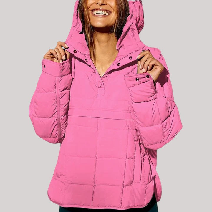 Ebella – Vattentät oversize hoodiejacka med huva
