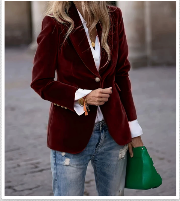 Stockholm Atelier™ - Elegant Velvet Blazer