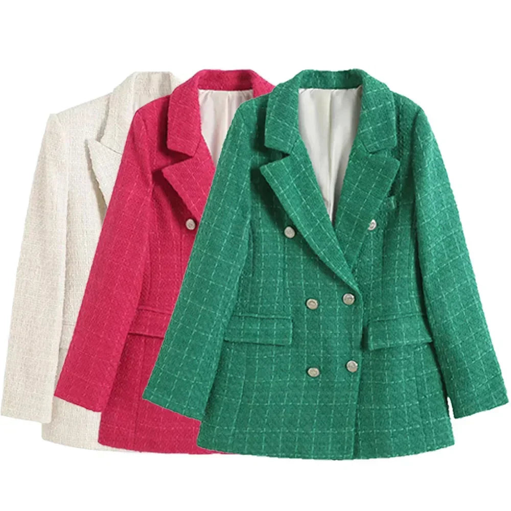 Stockholm Atelier™ - Stylish Tweed Blazer