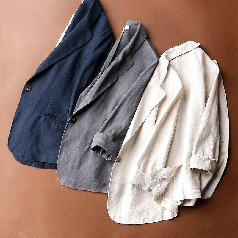 Stockholm Atelier™ - Stylish Linen Blazer