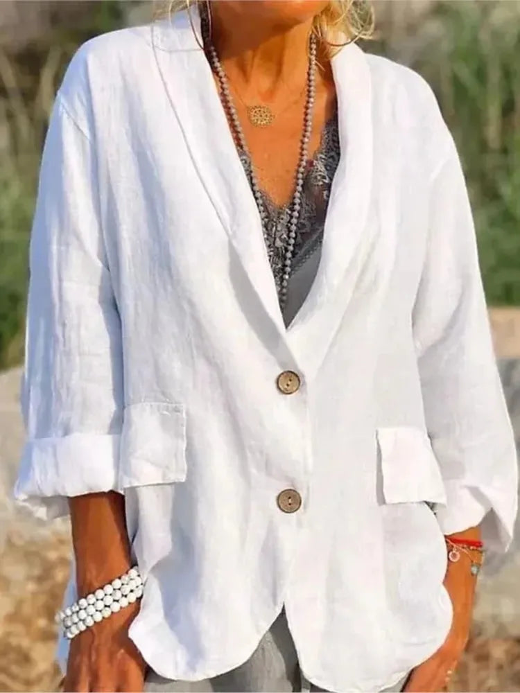 Stockholm Atelier™ - Stylish Linen Blazer