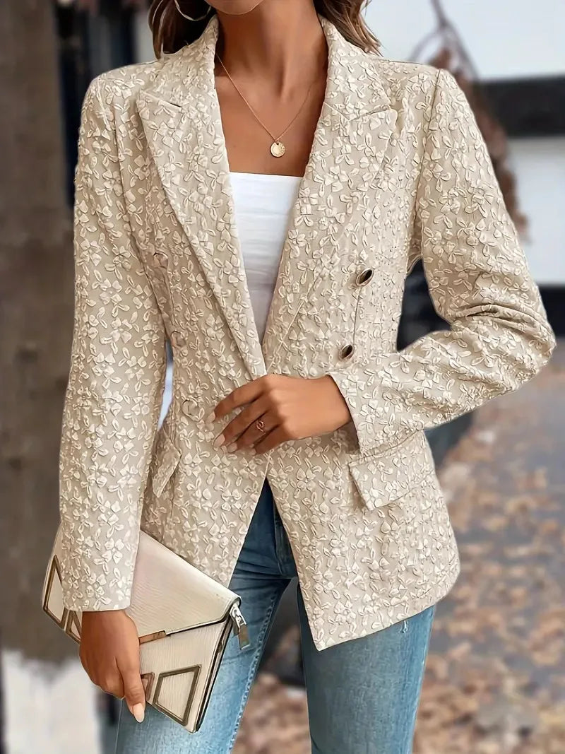 Stockholm Atelier™ - Stylish Double Breasted Pockets Vintage Blazer