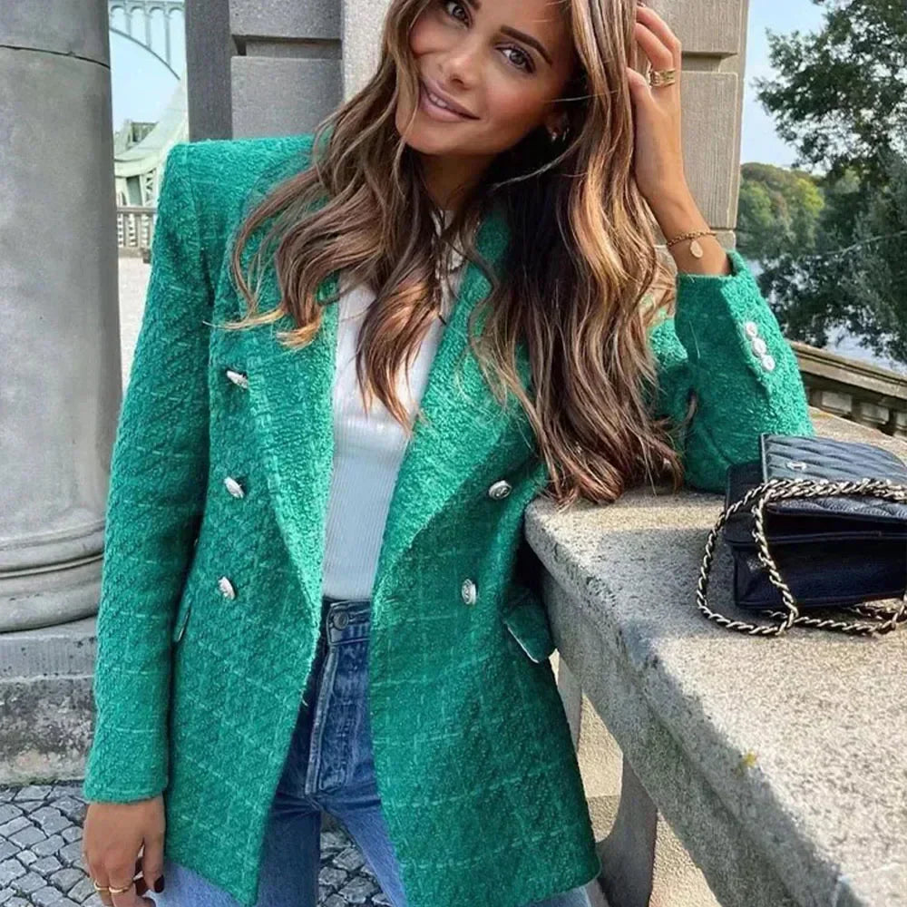 Stockholm Atelier™ - Stylish Tweed Blazer