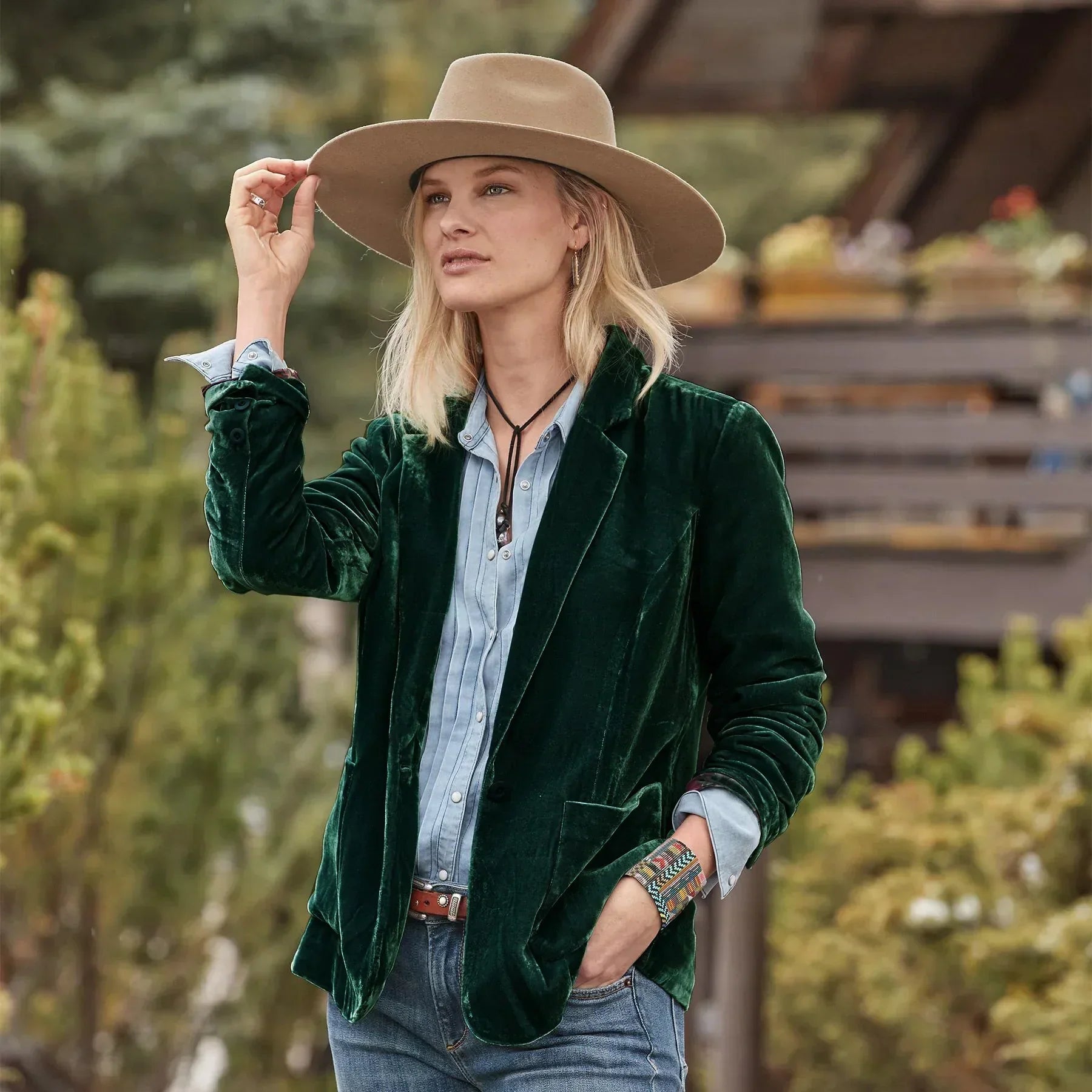 Stockholm Atelier™ - Stylish Velvet Blazer