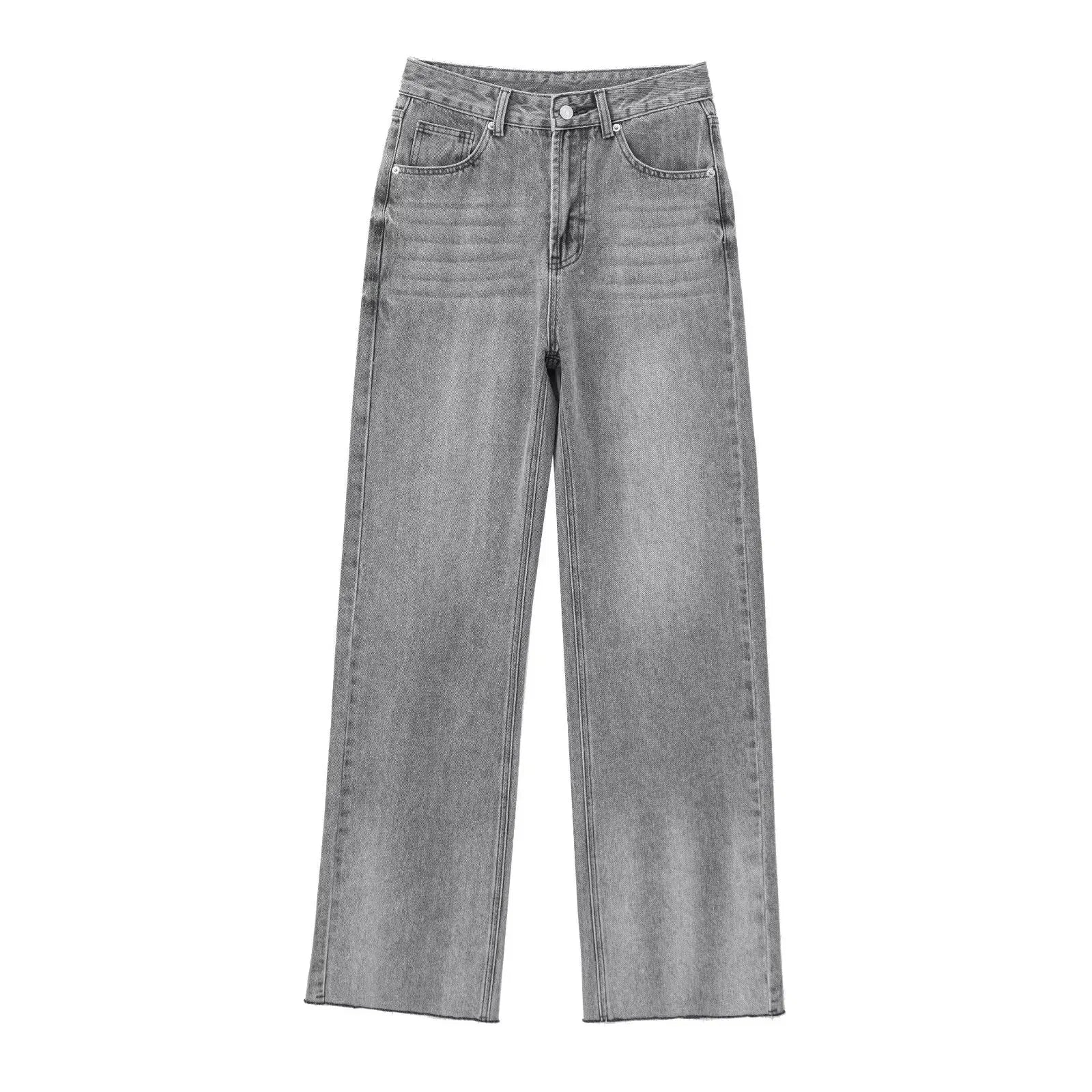 Stockholm Atelier™ | Grå Utställd Jeans