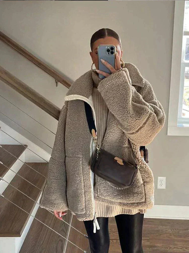 Jacky | Oversized teddyfleecjacka