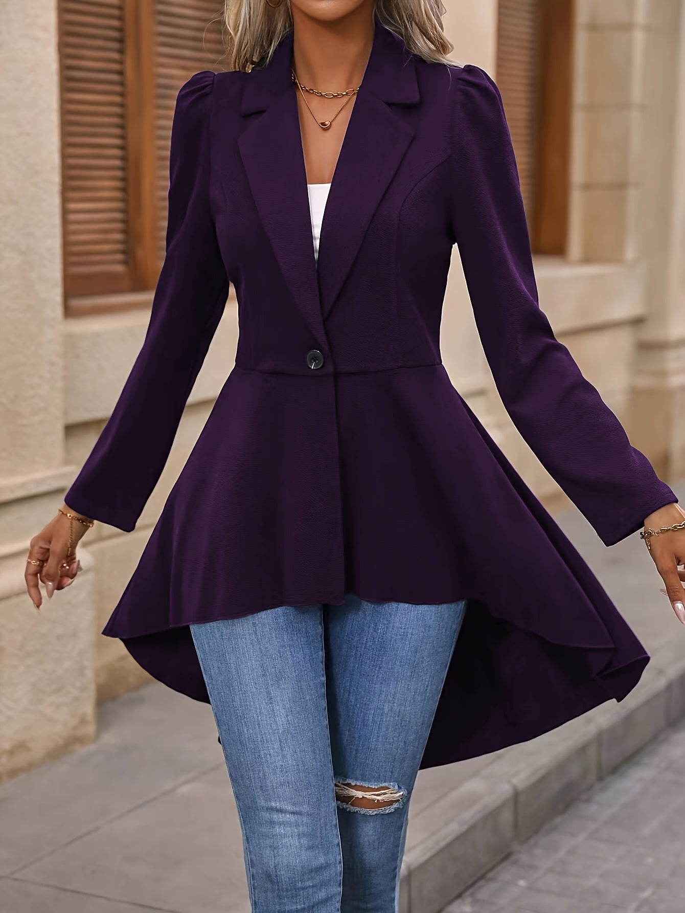 Stockholm Atelier™ - Elegant Flare Blazer