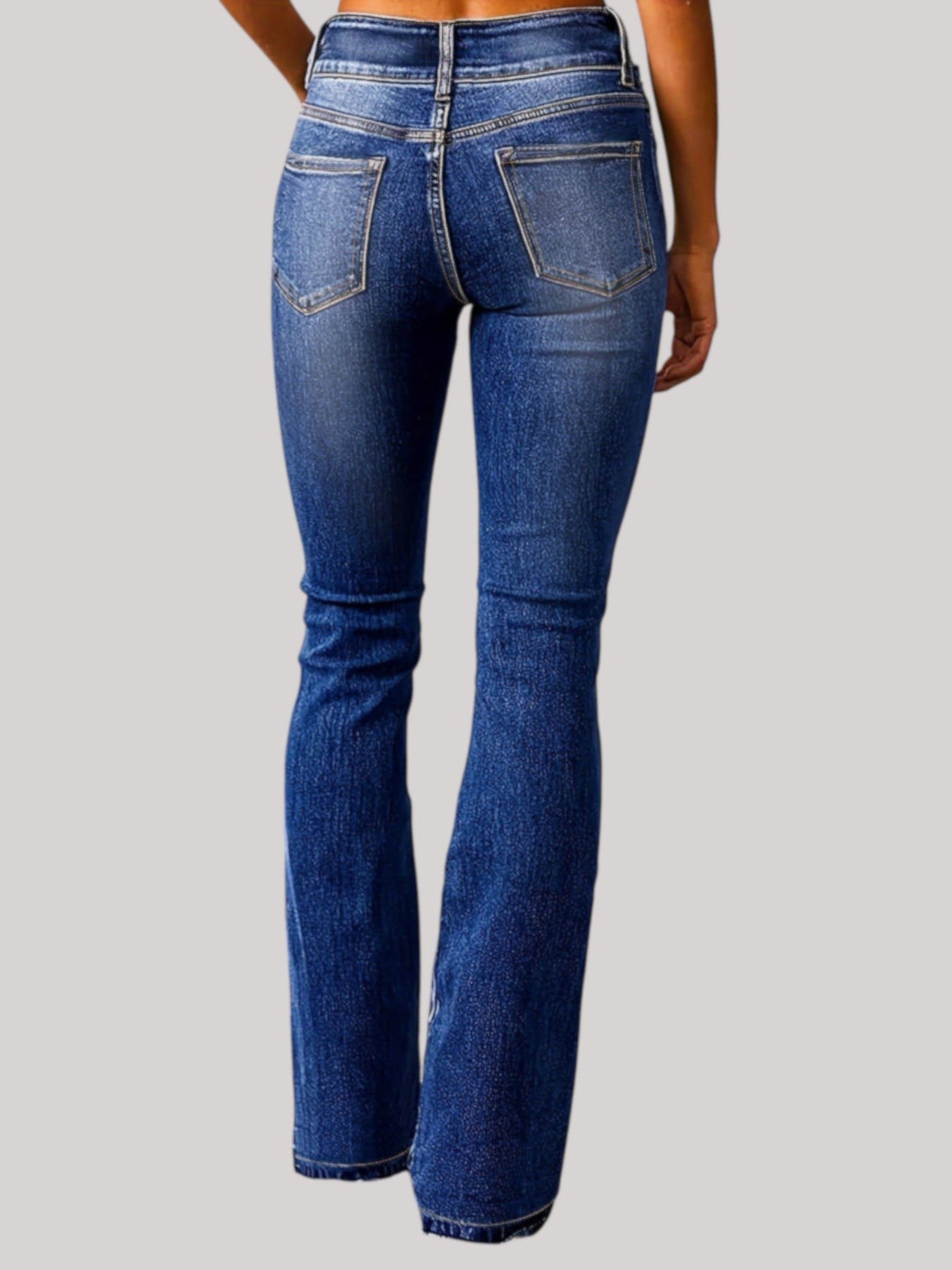 Aya | Högmidjade flare jeans