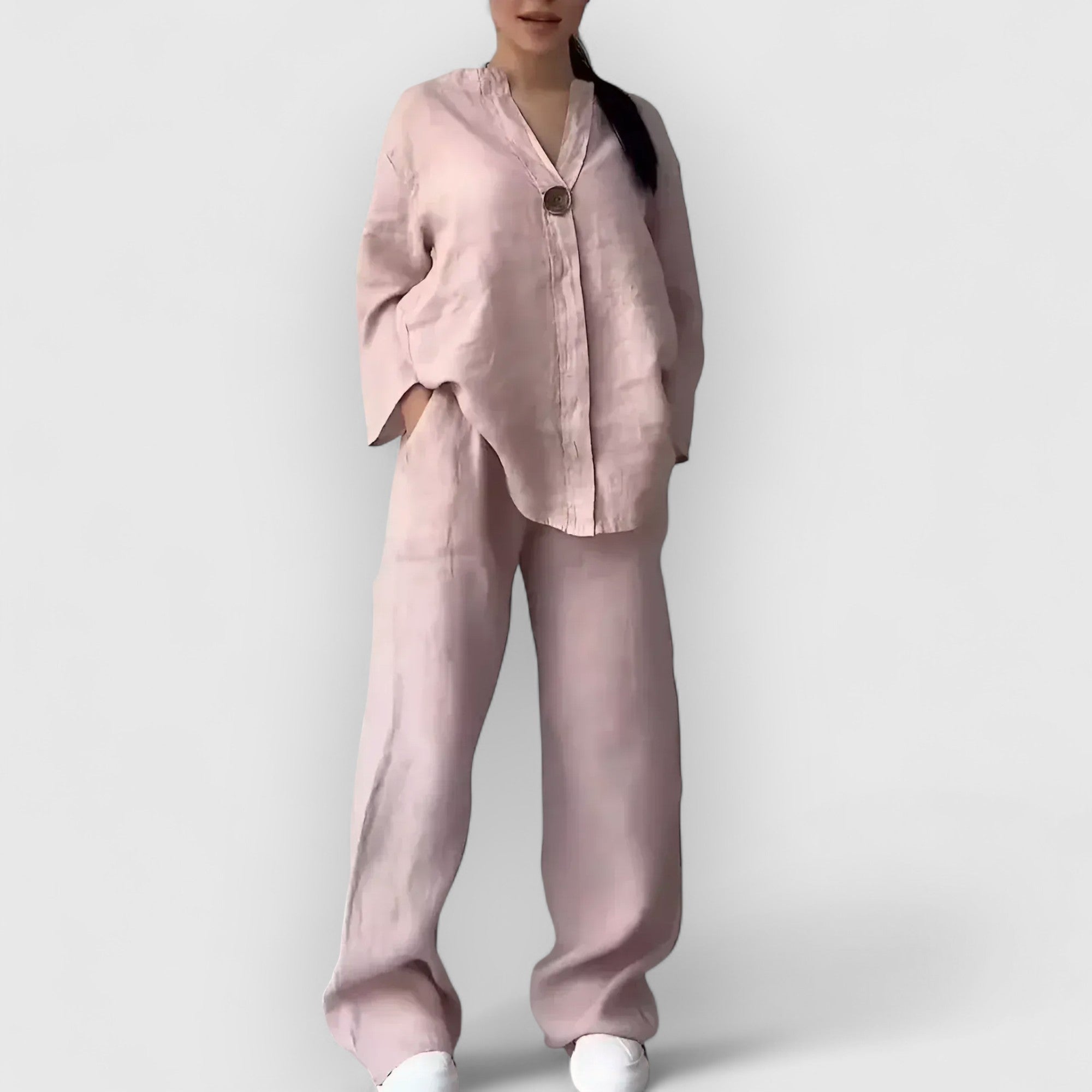 Stockholm Atelier™ | Tvådelat linneset i avslappnad, elegant stil