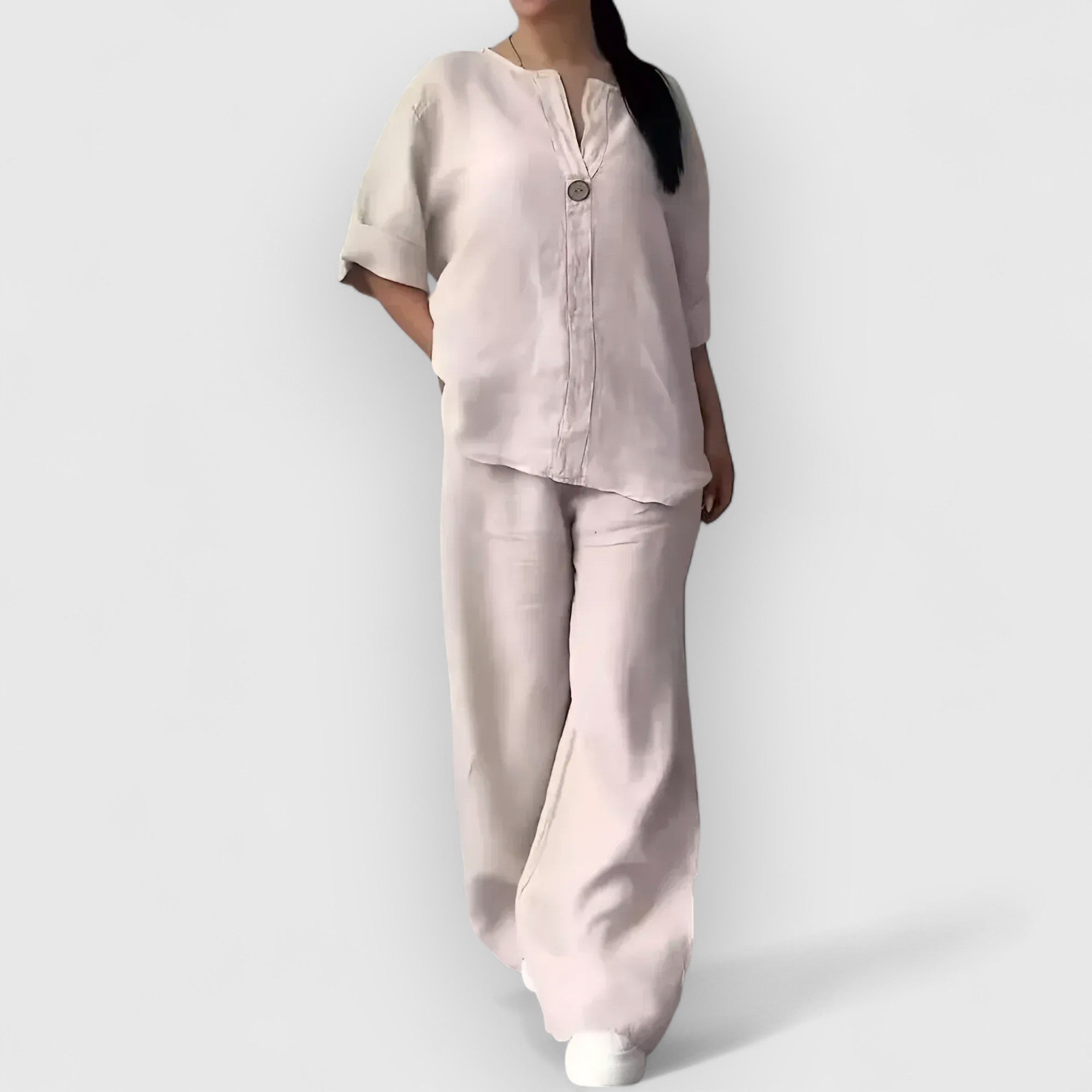 Stockholm Atelier™ | Tvådelat linneset i avslappnad, elegant stil