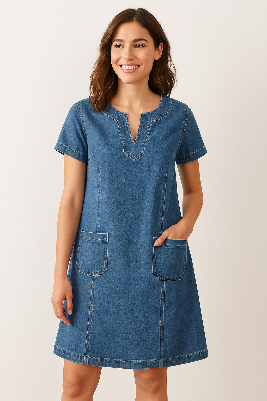 Stockholm Atelier™ | Blød Denim Kjole
