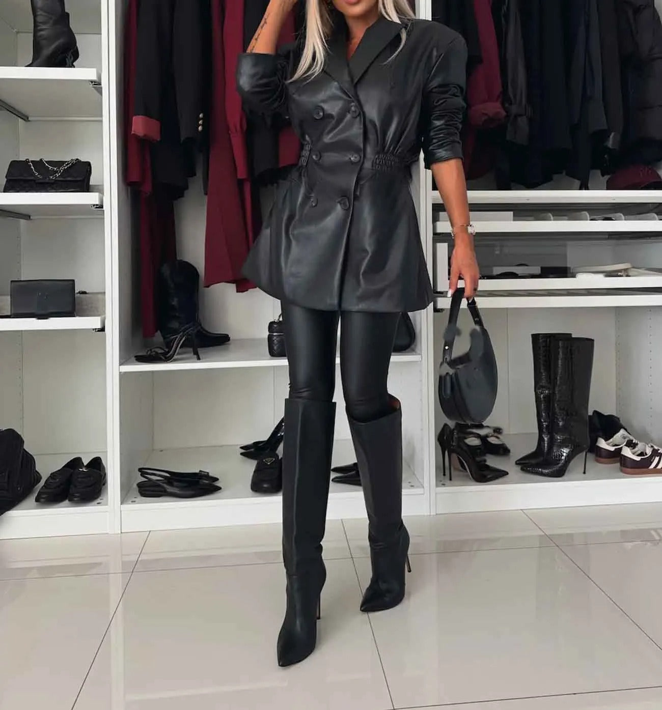 Stockholm Atelier™ - Chic Double-Breasted Blazer