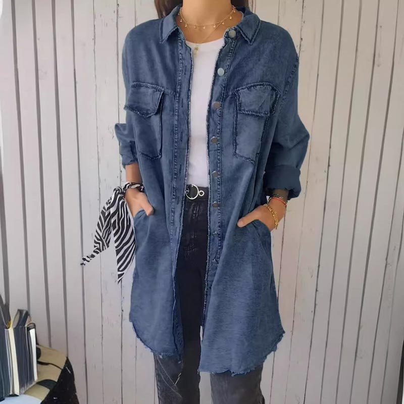 Stockholm Atelier™ - Trendy Oversized Denim Blazer